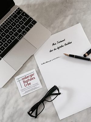 Vorlage Testament für digitale Angelegenheiten